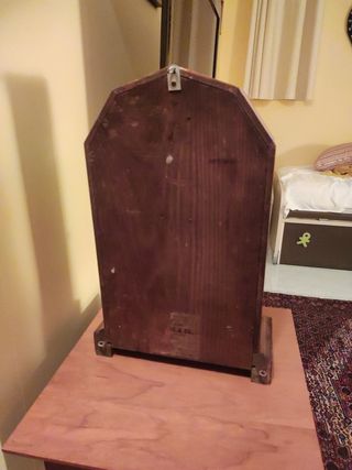 Rebajado! Reloj de madera antiguo para mesa/pared