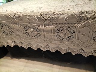 colcha antigua de ganchillo