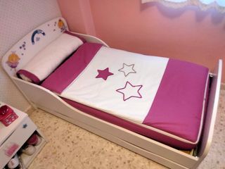 Cama 70x140 unisex+colchón+almohada+edredón