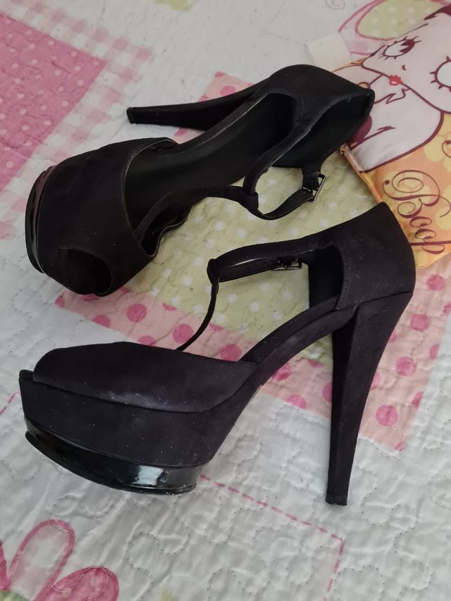 Zapatos tacónazo cóctel, comunión, boda,num 39