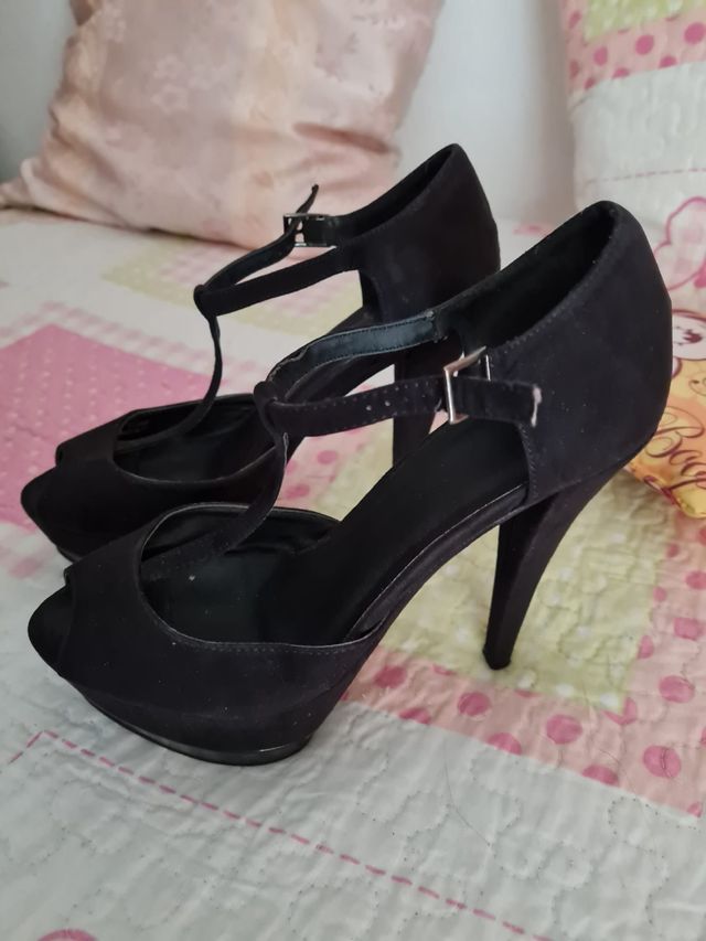 Zapatos tacónazo cóctel, comunión, boda,num 39