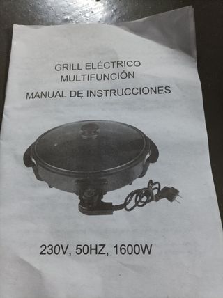Grill eléctrico multifunción