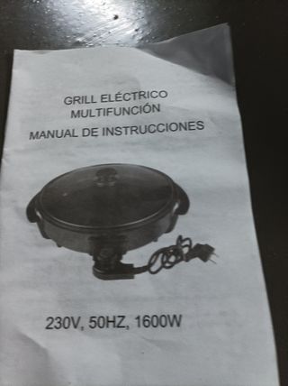 Grill eléctrico multifunción