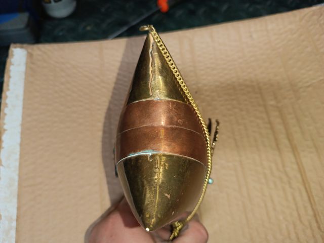 Bolso cobre latón antiguo