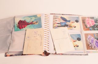 albun decorativo  de postales