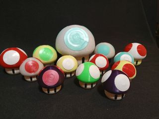 Super Mario Bross Seta Figura Bote
