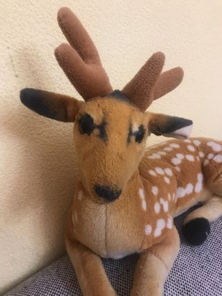 Ciervo peluche.