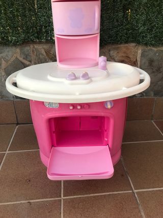 Cocina juguete rosa