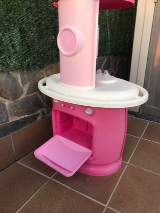 Cocina juguete rosa