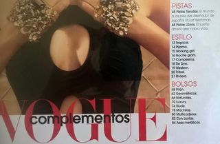 REVISTA VOGUE COMPLEMENTOS Nº16 - AÑO 2009