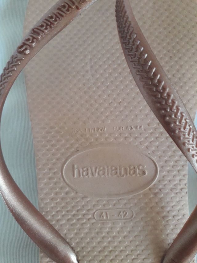 Havaianas doradas Talla 41-42