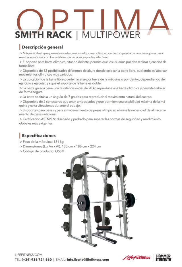 MultiPower OPTIMA Smith Rack