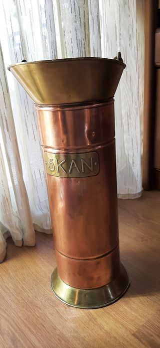 PARAGUERO ANTIGÜO DE COBRE Y LATÓN