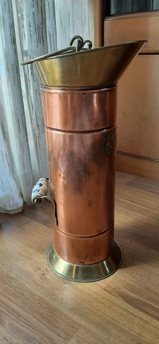 PARAGUERO ANTIGÜO DE COBRE Y LATÓN