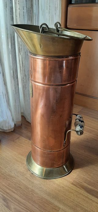 PARAGUERO ANTIGÜO DE COBRE Y LATÓN