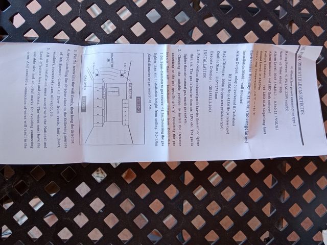 detector gas NUEVO A ESTRENAR