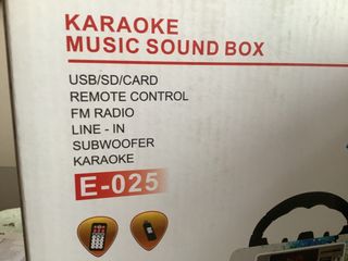 Altavoz DYNASONIC karaoke music sound box E-025