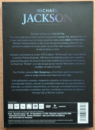 MICHAEL JACKSON - 2 DVDs. + 1 CD.