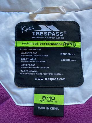 Chaqueta técnica de nieve infantil