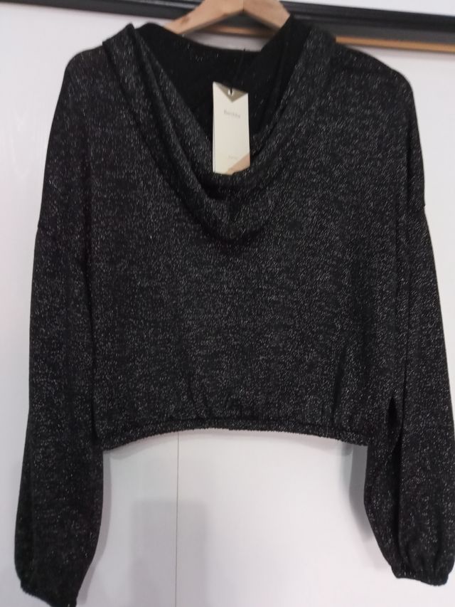 Sudadera chica brillante