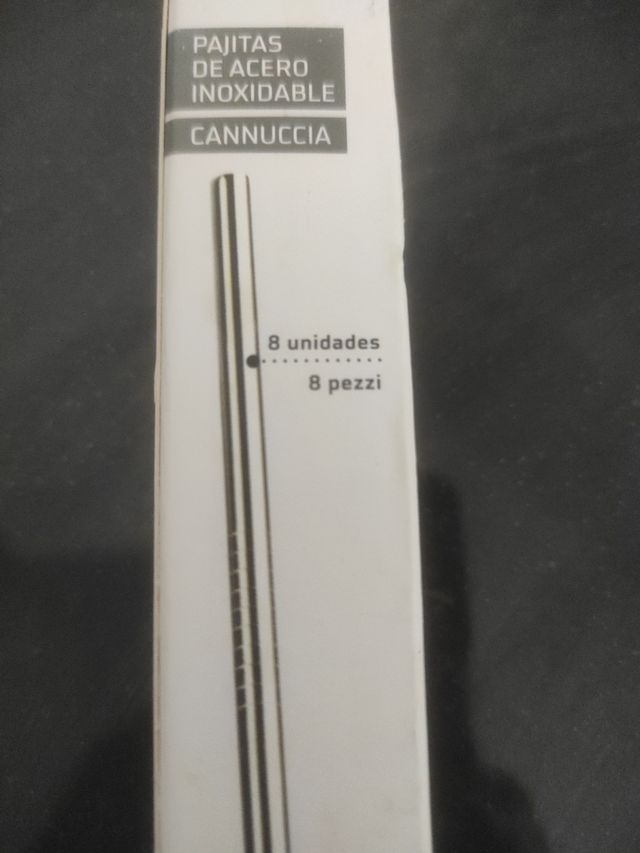 pajitas de acero inoxidable