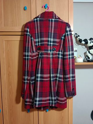 abrigo de paño de cuadros