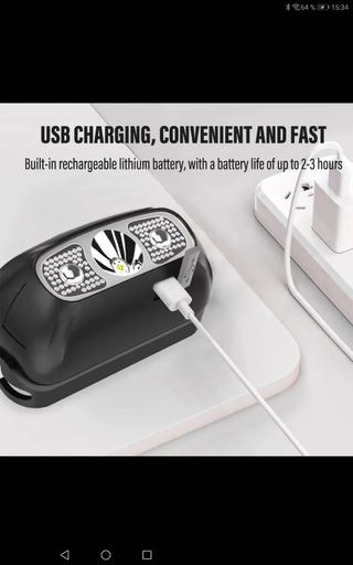 MINI LINTERNA LED FARO CABEZA 