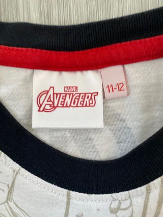 Camiseta desigual los vengadores talla 11-12