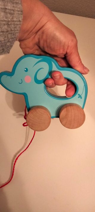 ELEFANTE muñeco de arrastre