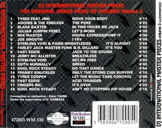 Original House Music Of Chicago Vol 1+2+3 CD