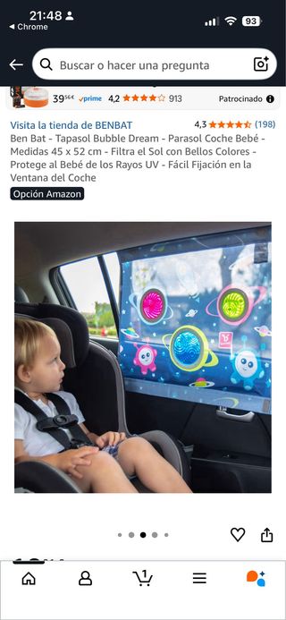 Parasol bebé/niño imaginarium