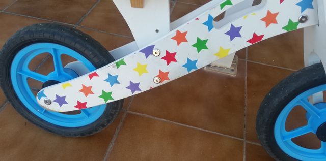 bici sin pedales de madera