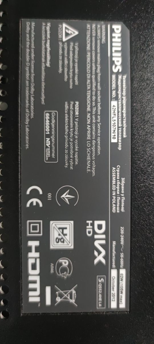 TV Philips 42" Smart TV 