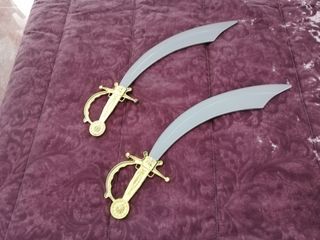 Espadas plástico plástico curvas