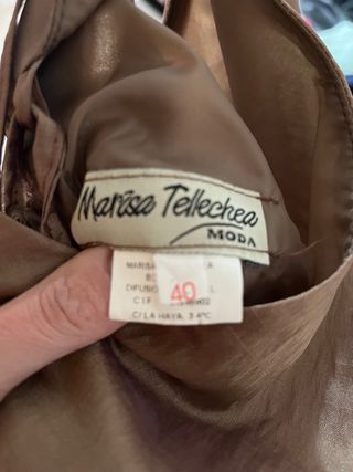 Vestido de fiesta largo marrón