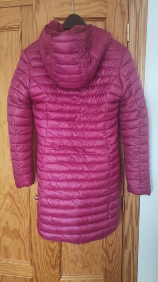 abrigo plumas reversible