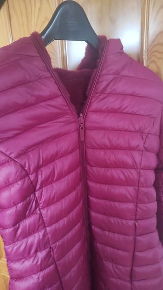 abrigo plumas reversible