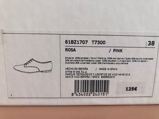 Zapato Oxford glitter rosa Bimba y Lola