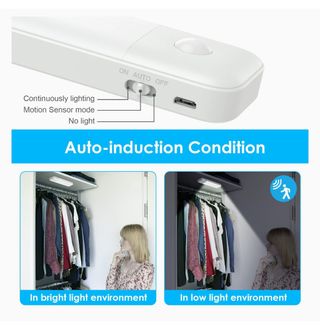 NUEVA. Lámpara armario 60 LED USB 
