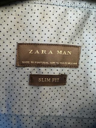 CAMISA ZARA MAN SLIM FIT XL (HOMBRE)
