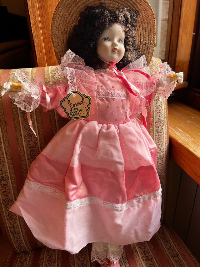 Bambola biscuit nuova con etichetta