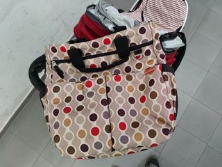 Carrito de bebé uppababy rojo con capazo