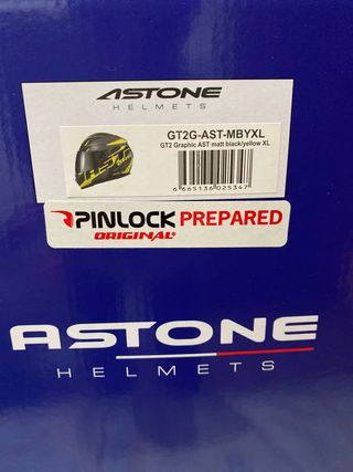 Casco nuevo Astone con su funda y su caja