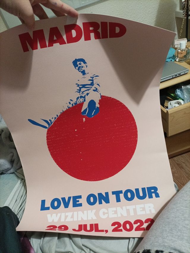 Poster Harry Styles Love on Tour Madrid