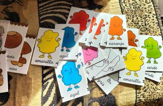 libro juego los colores minidiccionario con imagen