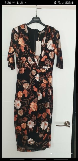 Vestido ceremonia estampado nuevo