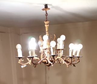 Lámpara de techo de bronce años 60