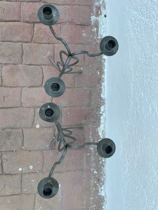 Lote de dos candelabros