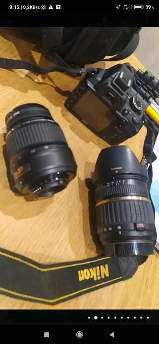 lote cámara nikon( valorado  836euros) 