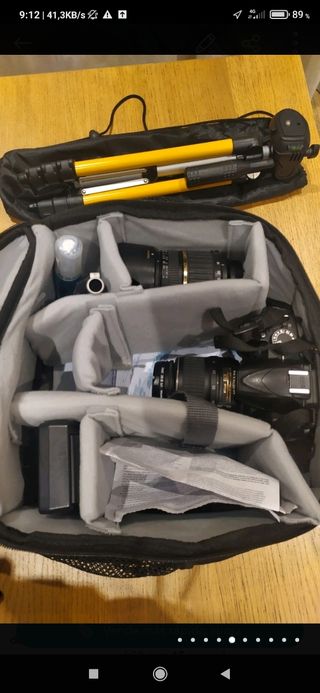 lote cámara nikon( valorado  836euros) 
